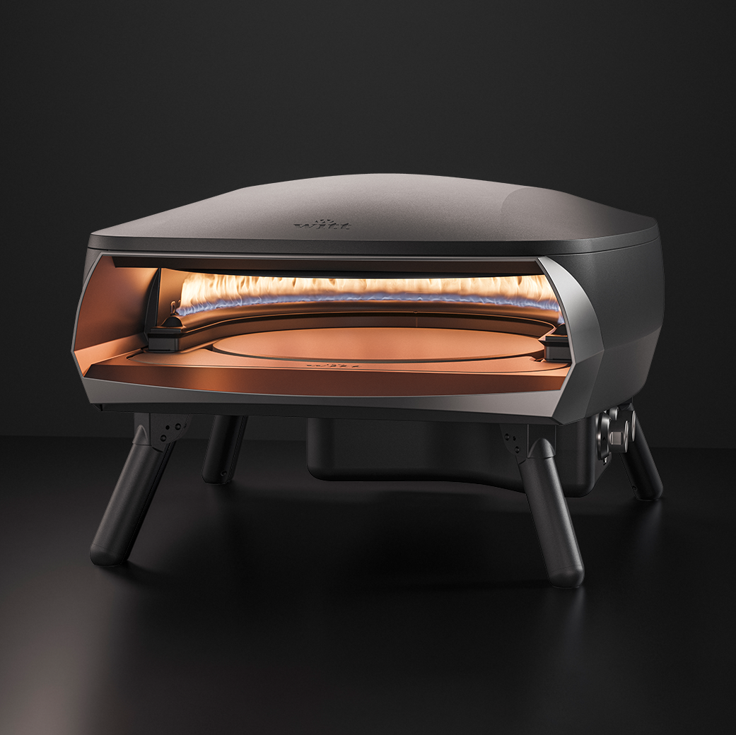 Witt Etna Rotante 16-inch outdoor pizza oven in Black