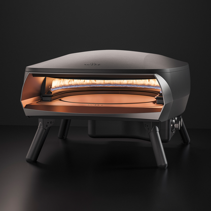 Witt Etna Rotante 16-inch outdoor pizza oven in Black