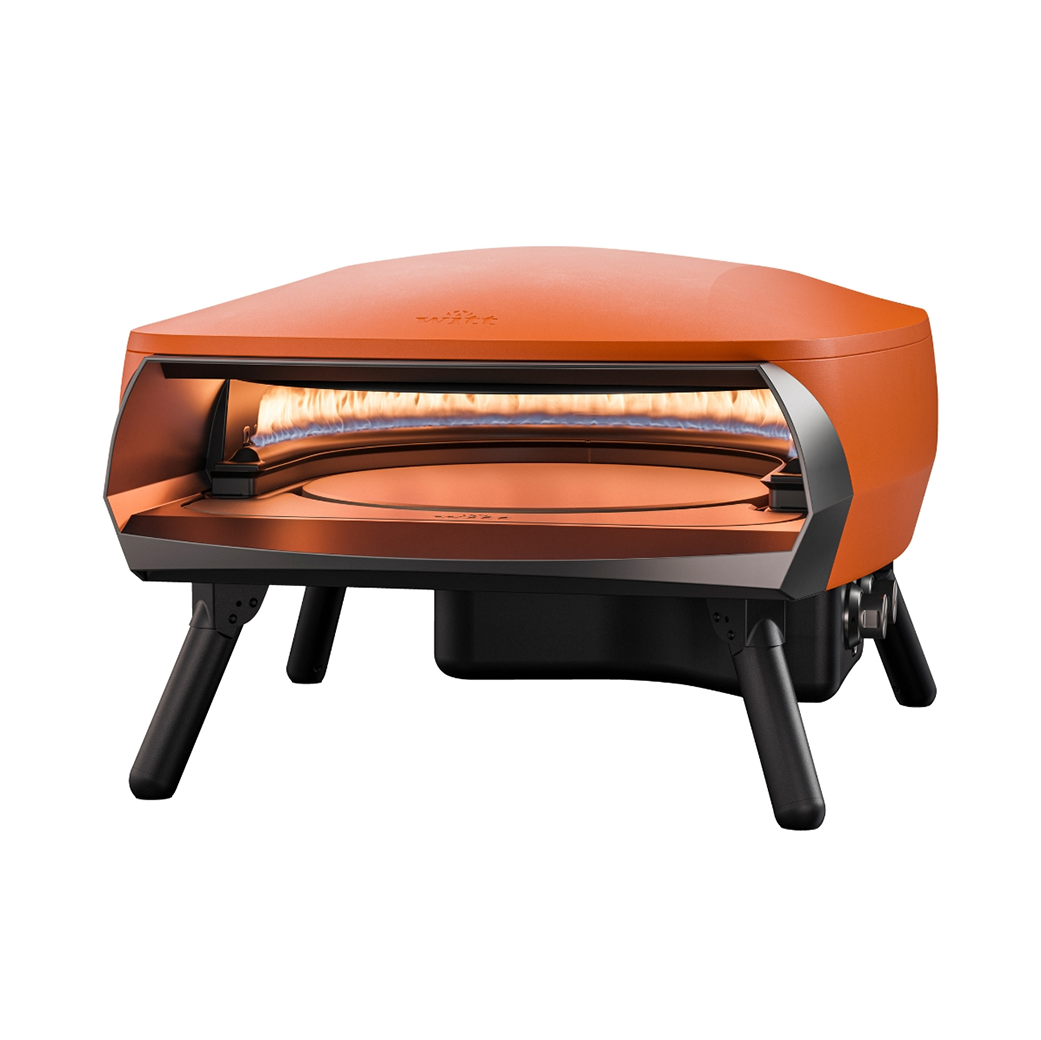 Witt Etna Rotante 16-inch outdoor pizza oven in orange