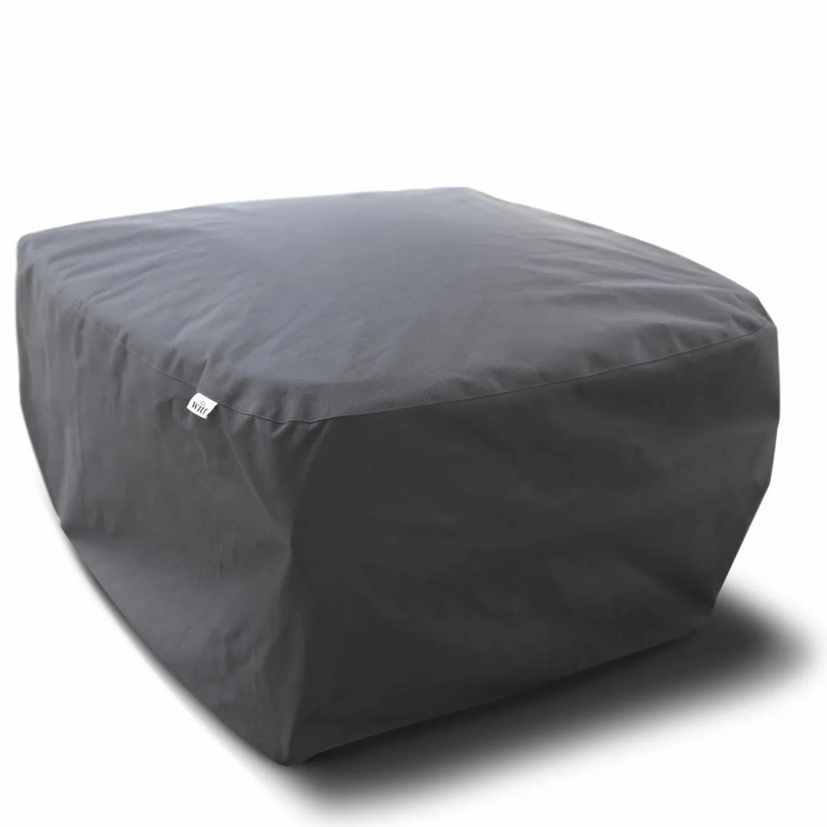 Black oven cover on white background